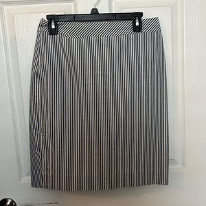 J. Crew seersucker pencil skirt